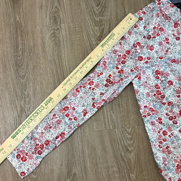 Tommy Hilfiger Floral Camp Shirt size M Lightweight Feminine Coquette Retro - Picture 7 of 14